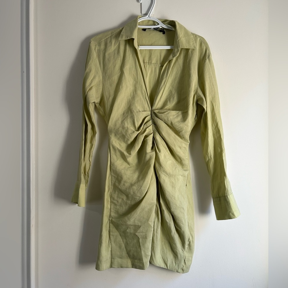 ZARA -‎ green dress